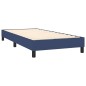 vidaXL Cama box spring con colchón tela azul 80x200 cm vidaXL Cama box spring con colchón tela azul 80x200 cm