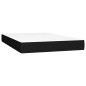 vidaXL Cama box spring con colchón tela negro 120x200 cm vidaXL Cama box spring con colchón tela negro 120x200 cm
