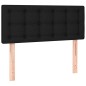 vidaXL Cama box spring con colchón tela negro 120x200 cm vidaXL Cama box spring con colchón tela negro 120x200 cm