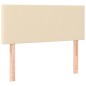 vidaXL Cama box spring con colchón tela color crema 100x200 cm vidaXL Cama box spring con colchón tela color crema 100x200 cm