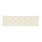 vidaXL Cojines de banco de jardín 2 uds blanco crema 180x50x7 cm vidaXL Cojines de banco de jardín 2 uds blanco crema 180x50x7 cm