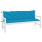 vidaXL Cojines de banco de jardín 2 uds azul claro 180x50x7 cm vidaXL Cojines de banco de jardín 2 uds azul claro 180x50x7 cm