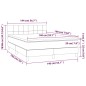 vidaXL Cama box spring con colchón tela negro 140x190 cm vidaXL Cama box spring con colchón tela negro 140x190 cm