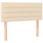 vidaXL Cama box spring con colchón tela color crema 90x200 cm vidaXL Cama box spring con colchón tela color crema 90x200 cm