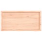 vidaXL Encimera de baño madera maciza sin tratar 100x50x(2-6) cm vidaXL Encimera de baño madera maciza sin tratar 100x50x(2-6) cm