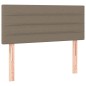 vidaXL Cama box spring con colchón tela gris taupe 120x200 cm vidaXL Cama box spring con colchón tela gris taupe 120x200 cm