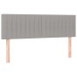 vidaXL Cama box spring con colchón tela gris claro 140x200 cm vidaXL Cama box spring con colchón tela gris claro 140x200 cm