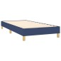 vidaXL Cama box spring con colchón tela azul 80x200 cm vidaXL Cama box spring con colchón tela azul 80x200 cm