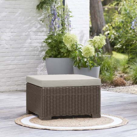 Keter Otomana de exterior California color capuchino