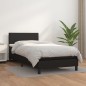 vidaXL Cama box spring con colchón cuero sintético negro 80x200 cm vidaXL Cama box spring con colchón cuero sintético negro 80x200 cm