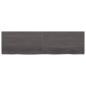 vidaXL Encimera baño madera maciza tratada gris oscuro 180x50x(2-6) cm vidaXL Encimera baño madera maciza tratada gris oscuro 180x50x(2-6) cm
