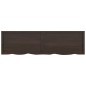 vidaXL Encimera baño madera maciza tratada gris oscuro 180x50x(2-6) cm vidaXL Encimera baño madera maciza tratada gris oscuro 180x50x(2-6) cm