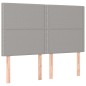 vidaXL Cama box spring con colchón tela gris claro 140x190 cm vidaXL Cama box spring con colchón tela gris claro 140x190 cm