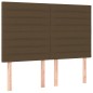 vidaXL Cama box spring con colchón tela marrón oscuro 140x200 cm vidaXL Cama box spring con colchón tela marrón oscuro 140x200 cm