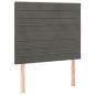 vidaXL Cama box spring con colchón terciopelo gris oscuro 100x200 cm vidaXL Cama box spring con colchón terciopelo gris oscuro 100x200 cm