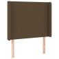 vidaXL Cama box spring colchón y luces LED tela marrón oscuro 90x190cm vidaXL Cama box spring colchón y luces LED tela marrón oscuro 90x190cm