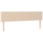 vidaXL Cama box spring con colchón cuero sintético capuchino 200x200cm vidaXL Cama box spring con colchón cuero sintético capuchino 200x200cm