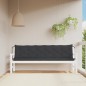 vidaXL Cojines de banco de jardín 2 uds tela Oxford negro 200x50x7 cm vidaXL Cojines de banco de jardín 2 uds tela Oxford negro 200x50x7 cm