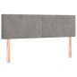 vidaXL Cama box spring con colchón terciopelo gris claro 140x200 cm