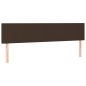 vidaXL Cama box spring con colchón cuero sintético marrón 160x200 cm