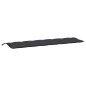 vidaXL Cojines de banco de jardín 2 uds tela Oxford negro 200x50x7 cm vidaXL Cojines de banco de jardín 2 uds tela Oxford negro 200x50x7 cm