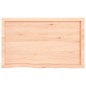 vidaXL Encimera de baño madera maciza sin tratar 100x60x(2-6) cm vidaXL Encimera de baño madera maciza sin tratar 100x60x(2-6) cm