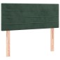 vidaXL Cama box spring con colchón terciopelo verde oscuro 90x200 cm vidaXL Cama box spring con colchón terciopelo verde oscuro 90x200 cm