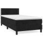 vidaXL Cama box spring con colchón cuero sintético negro 90x190 cm vidaXL Cama box spring con colchón cuero sintético negro 90x190 cm