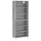 vidaXL Aparador alto madera de ingeniería gris Sonoma 69,5x32,5x180 cm vidaXL Aparador alto madera de ingeniería gris Sonoma 69,5x32,5x180 cm