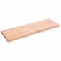 vidaXL Encimera baño madera maciza tratada marrón claro 120x40x(2-4)cm vidaXL Encimera baño madera maciza tratada marrón claro 120x40x(2-4)cm