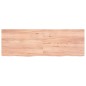 vidaXL Encimera baño madera maciza tratada marrón claro 120x40x(2-4)cm vidaXL Encimera baño madera maciza tratada marrón claro 120x40x(2-4)cm