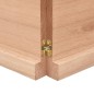 vidaXL Encimera baño madera maciza tratada marrón claro 120x40x(2-4)cm vidaXL Encimera baño madera maciza tratada marrón claro 120x40x(2-4)cm