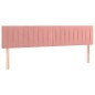 vidaXL Cama box spring con colchón terciopelo rosa 180x200 cm vidaXL Cama box spring con colchón terciopelo rosa 180x200 cm