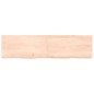 vidaXL Encimera de baño madera maciza sin tratar 120x30x(2-6) cm vidaXL Encimera de baño madera maciza sin tratar 120x30x(2-6) cm
