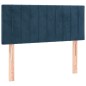 vidaXL Cama box spring con colchón terciopelo azul oscuro 90x190 cm