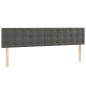 vidaXL Cama box spring con colchón terciopelo gris oscuro 200x200 cm vidaXL Cama box spring con colchón terciopelo gris oscuro 200x200 cm