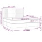 vidaXL Cama box spring con colchón tela gris claro 160x200 cm vidaXL Cama box spring con colchón tela gris claro 160x200 cm