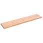 vidaXL Encimera baño madera maciza tratada marrón claro 140x30x(2-4)cm vidaXL Encimera baño madera maciza tratada marrón claro 140x30x(2-4)cm