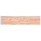vidaXL Encimera baño madera maciza tratada marrón claro 140x30x(2-4)cm vidaXL Encimera baño madera maciza tratada marrón claro 140x30x(2-4)cm