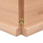 vidaXL Encimera baño madera maciza tratada marrón claro 140x30x(2-4)cm vidaXL Encimera baño madera maciza tratada marrón claro 140x30x(2-4)cm