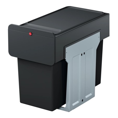 Hailo Cubo de basura empotrado EcoLine negro 3x10 L