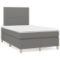 vidaXL Cama box spring con colchón tela gris oscuro 120x200 cm vidaXL Cama box spring con colchón tela gris oscuro 120x200 cm