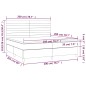 vidaXL Cama box spring con colchón tela gris claro 200x200 cm vidaXL Cama box spring con colchón tela gris claro 200x200 cm