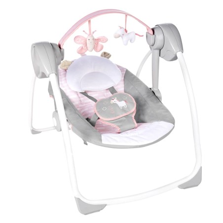 Ingenuity Hamaca columpio para bebés Comfort 2 Go Flora the Unicorn
