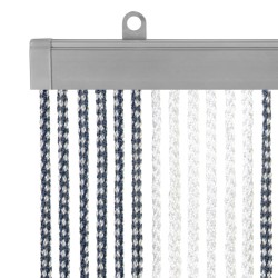 Travellife Cortina antimoscas para puerta Korda azul y blanco 190x60cm