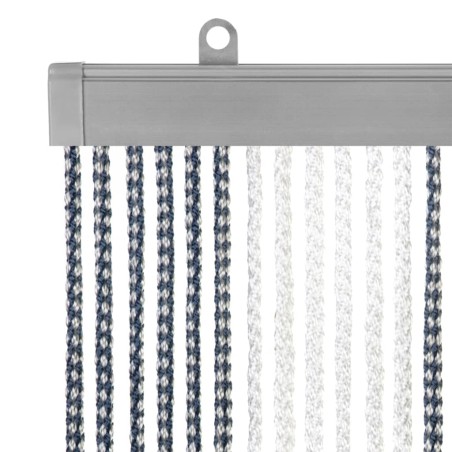 Travellife Cortina antimoscas para puerta Korda azul y blanco 190x60cm
