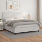 vidaXL Cama box spring con colchón cuero sintético blanco 180x200 cm vidaXL Cama box spring con colchón cuero sintético blanco 180x200 cm