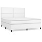 vidaXL Cama box spring con colchón cuero sintético blanco 180x200 cm vidaXL Cama box spring con colchón cuero sintético blanco 180x200 cm