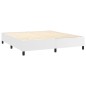 vidaXL Cama box spring con colchón cuero sintético blanco 180x200 cm vidaXL Cama box spring con colchón cuero sintético blanco 180x200 cm