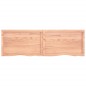 vidaXL Encimera baño madera maciza tratada marrón claro 160x50x(2-6)cm vidaXL Encimera baño madera maciza tratada marrón claro 160x50x(2-6)cm
